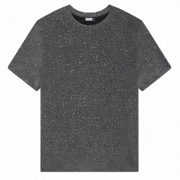 Dkny Tops - Brand new DKNY bling top shining shot sleeve shirt size Xl lady t shirt